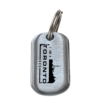 Toronto Dog Brushed Steel Existing Licence: Single - DawgTag - Existing Licence